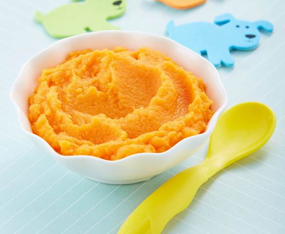 Papilla de zanahoria y camote