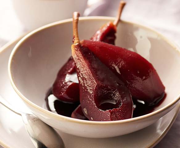 Pears in Spiced Red Wine