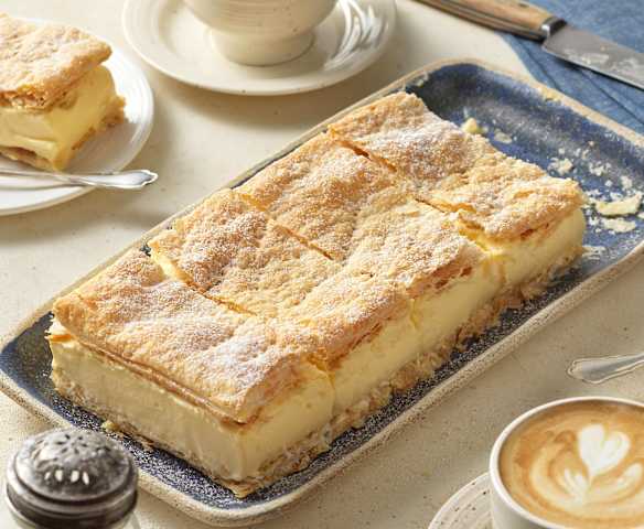 Einfache Cremeschnitte