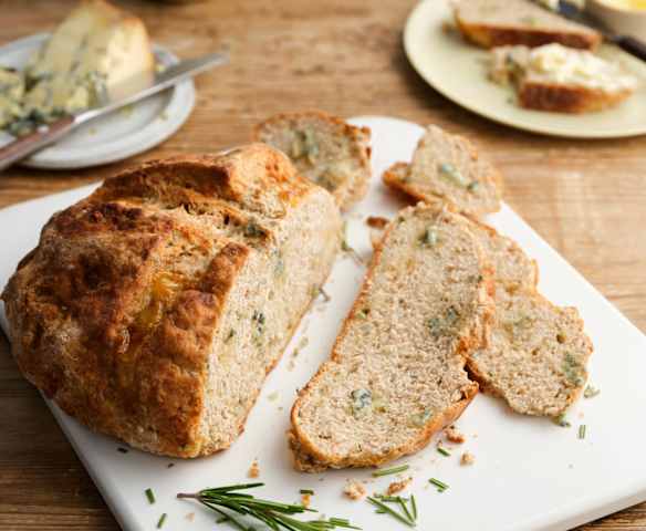 Blue Cheese and Rosemary Soda Bread