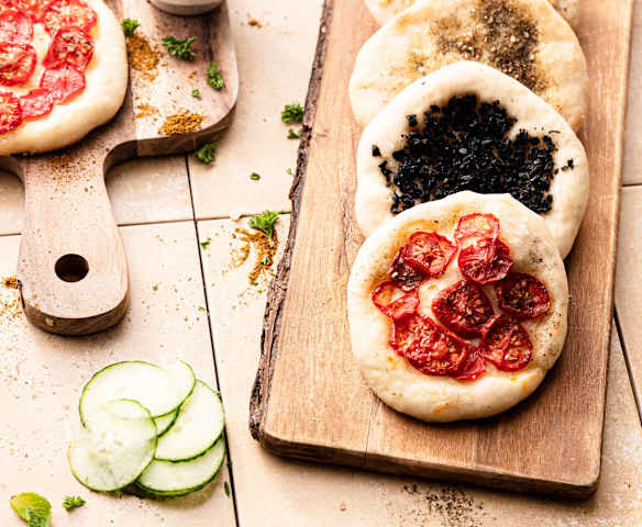 Manakish (pão za'atar)