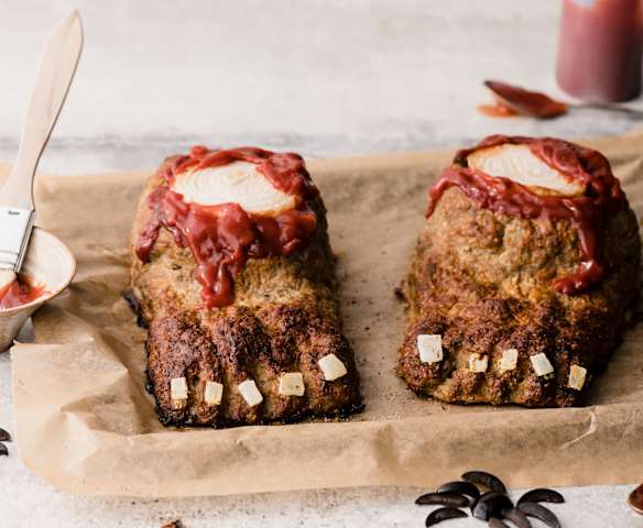 Pain de viande Halloween