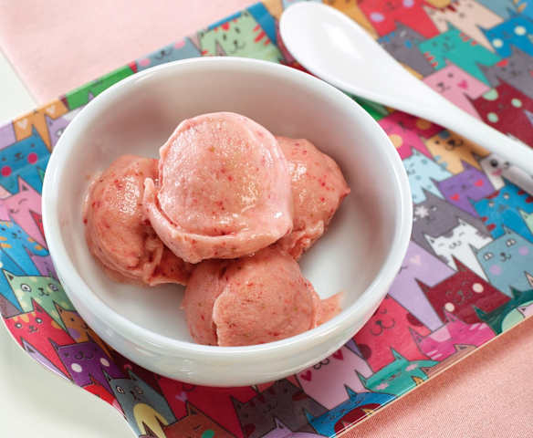 Muzlu Çilekli Yoğurtlu Dondurma