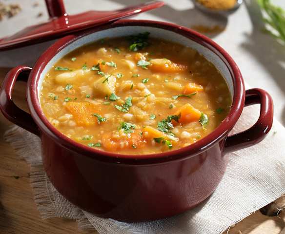 Sopa de trigo y verduras Sopa de trigo y verduras
