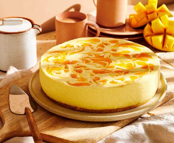 No-bake mango cheesecake