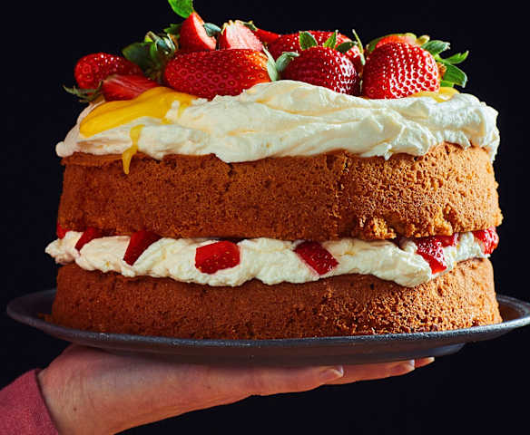 Victoria sponge fragole e limone