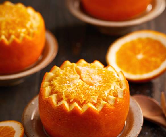 盐蒸橙子