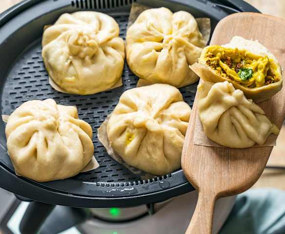 Baos au poulet et curry