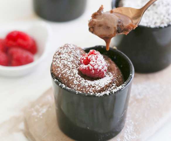 Steamed Chocolate Lava Cakes