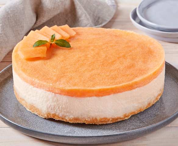 No-Bake Cantaloupe Cheesecake