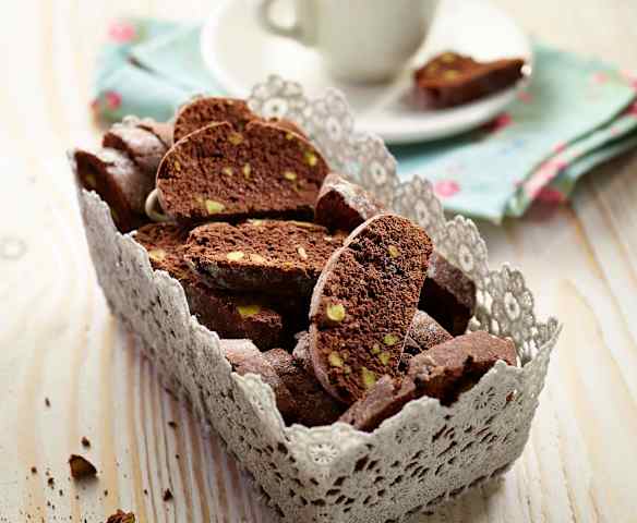 Biscotti de chocolate y pistacho