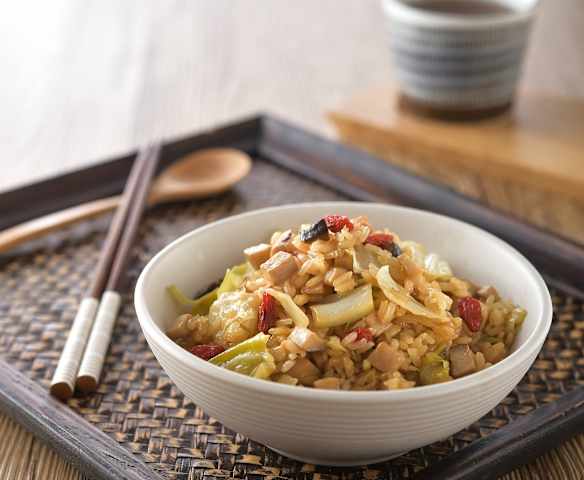 杏鮑菇麻香炊飯