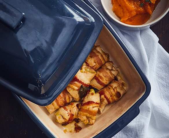 Involtini di pollo con purè di patate dolci Involtini di pollo con purè di patate dolci