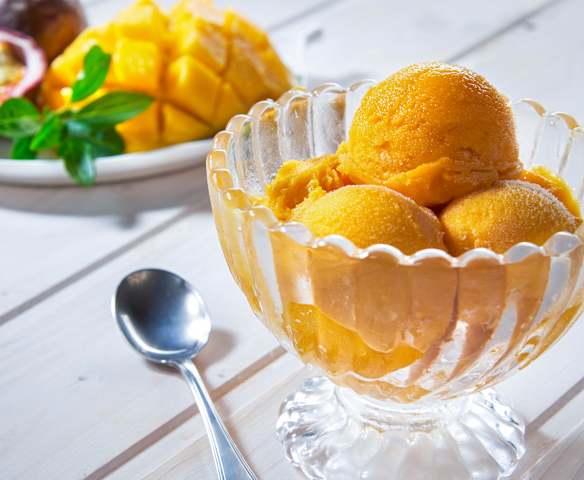 Sorbetto mango e maracuja