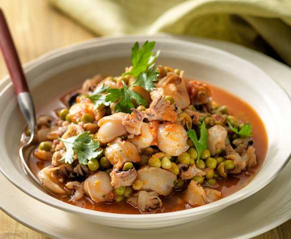 Seppie con i piselli