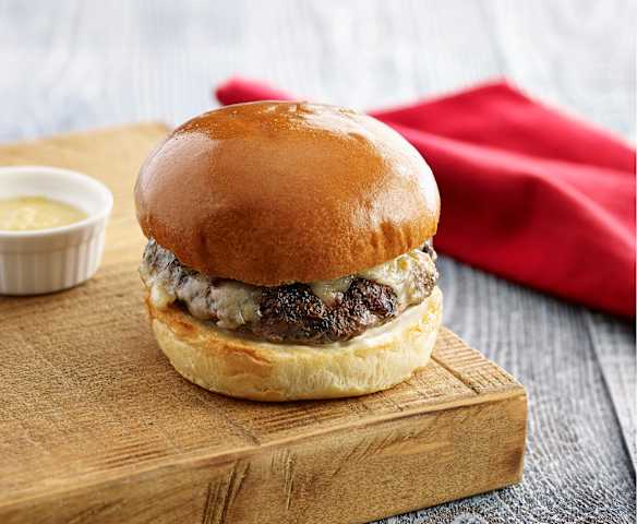 Burger de bœuf et champignons au four