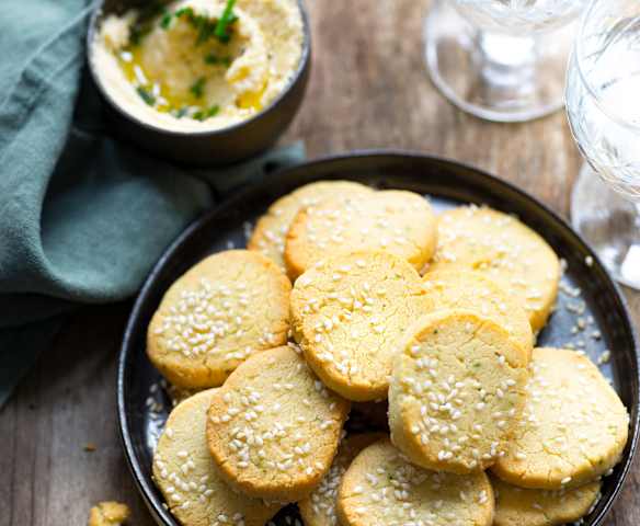 Sablés au parmesan et au sésame