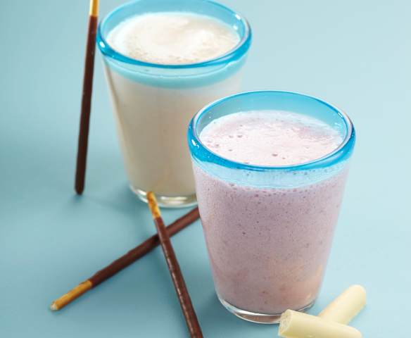 Lait framboise banane Lait framboise banane