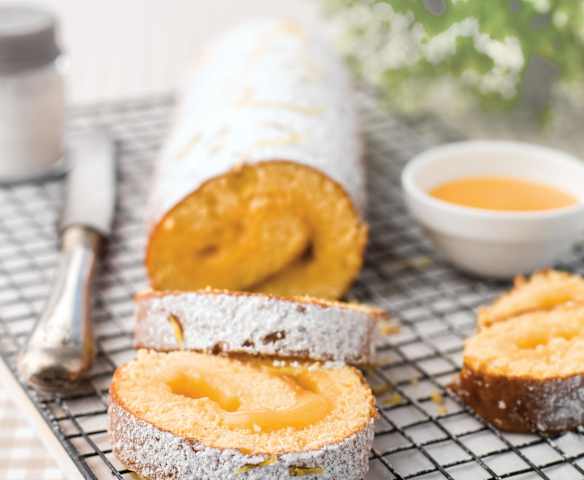 Torta de limão com lemon curd