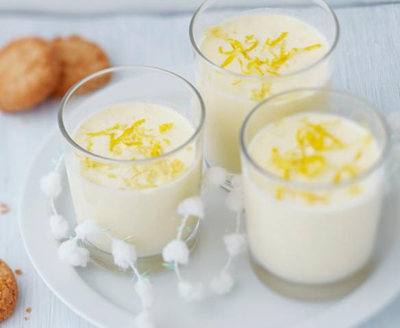 Menu veggie - Mousse au chocolat blanc et au citron