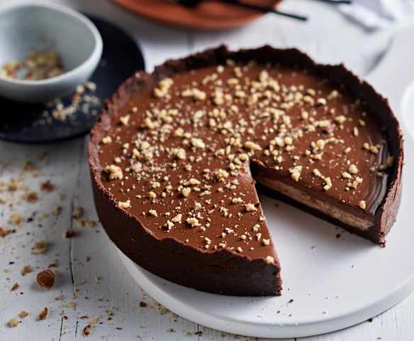 Tarte chocolat-noisette