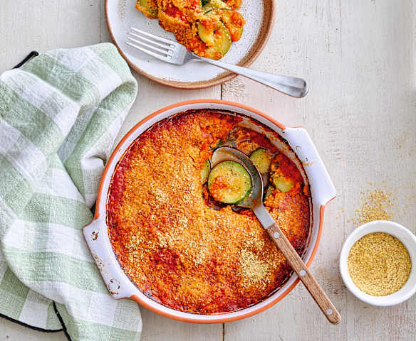 Gratin de courgettes au germe de blé