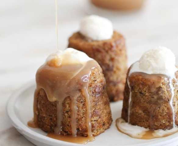 Poudings au caramel anglais (Sticky Toffee Puddings) (Métrique) (TM6)