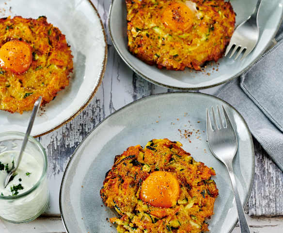 Zucchini-Frühstücks-Nester