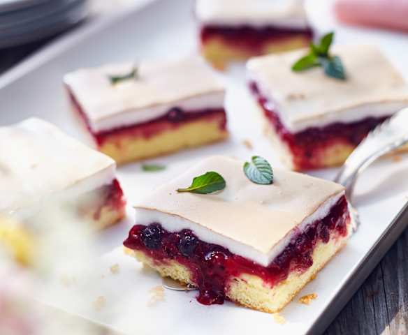 Rote-Beeren-Baiser-Biskuit