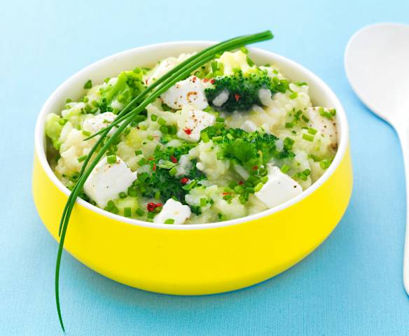 Risotto chèvre-brocoli