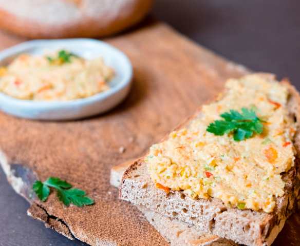 Patê de grão com sabor a mar