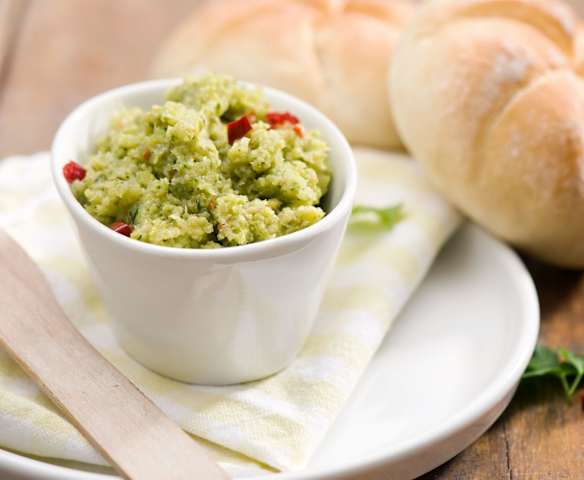 Pasta z kaszy pęczak i pora