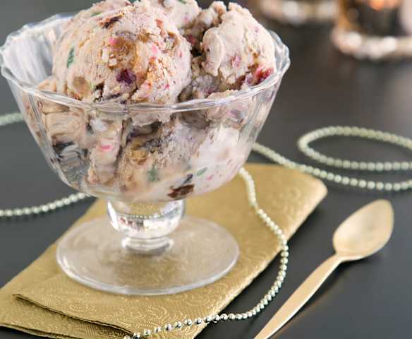 Παγωτό Christmas pudding