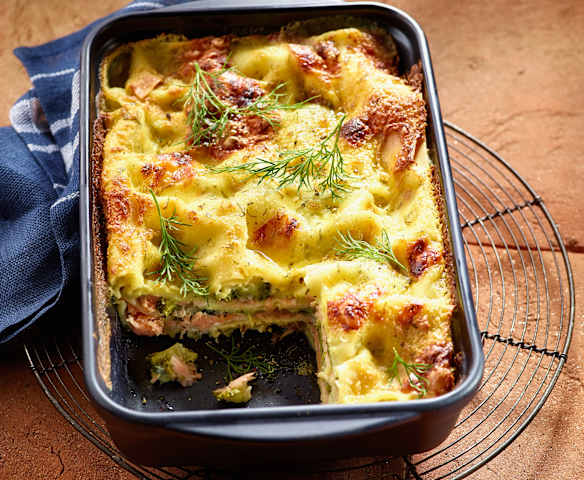 Brokkoli-Lachs-Lasagne
