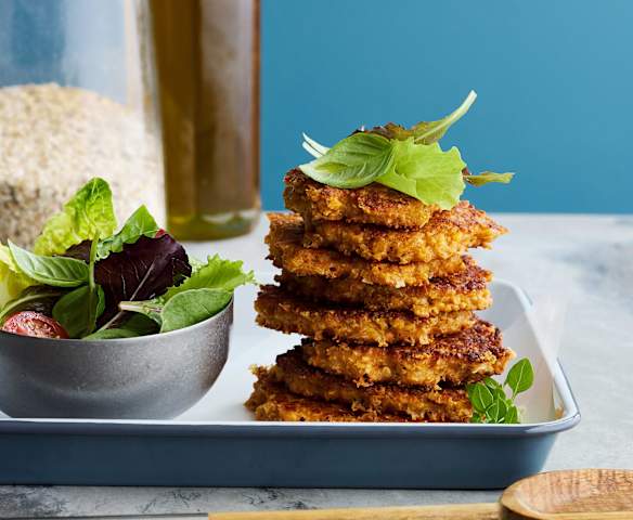 Haferflocken-Käse-Puffer