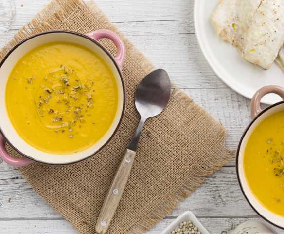 Vellutata di verdure e pesce al vapore Vellutata di verdure e pesce al vapore