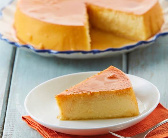 Flan de queso manchego