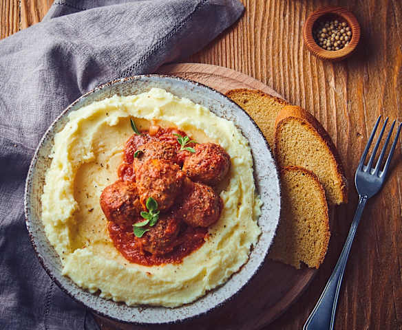 Polpettine di carne con purè di patate (Bimby Friend)