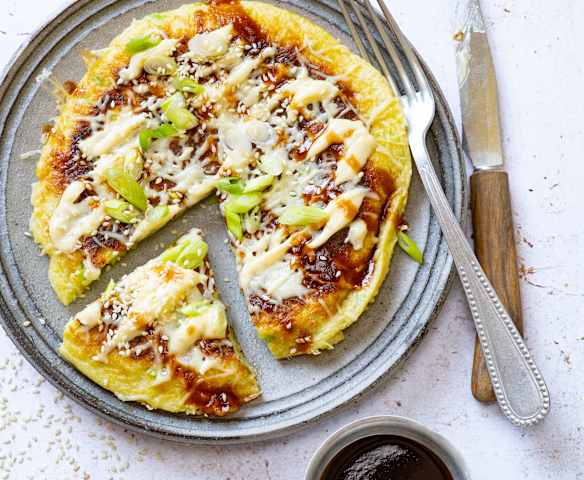 Okonomyaki, omelette japonaise  au chou blanc