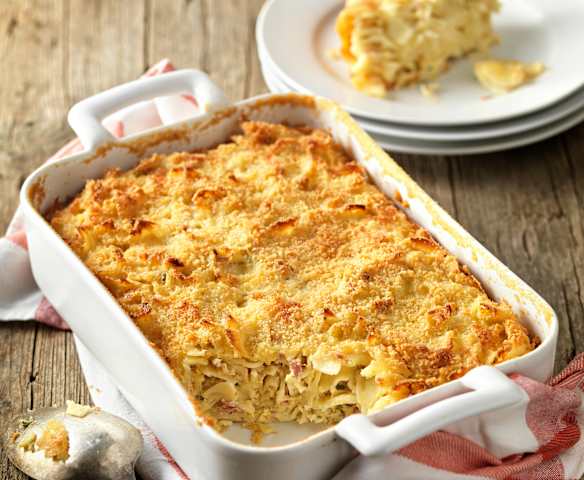 Schinkenfleckerl überbacken