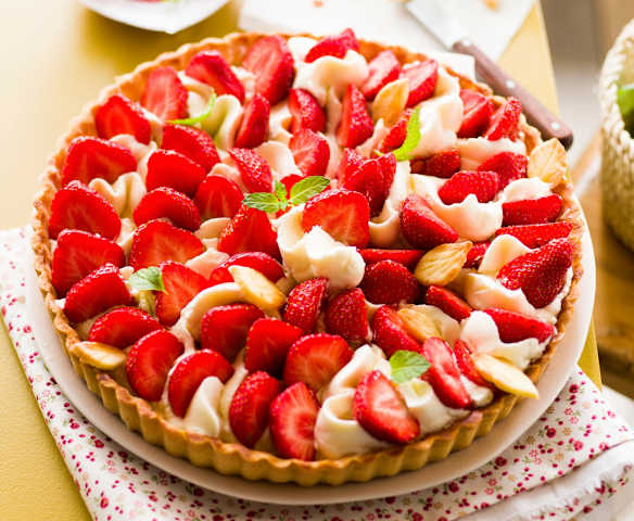 Tarte aux fraises et à la chantilly