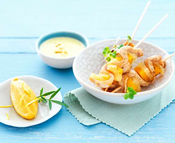 Brochettes de poulet aux parfums d'Asie