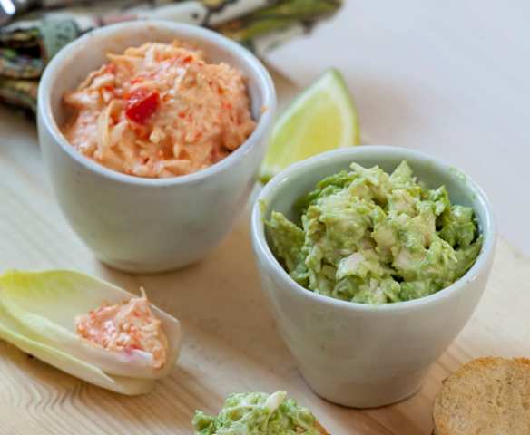 Pasta de ave palta y ave pimentón