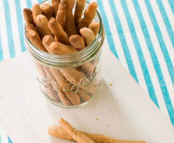 Gressinos de chocolate e laranja