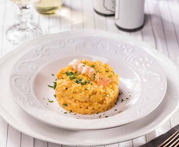 Risotto alla crema di scampi
