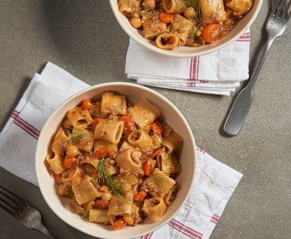 Fennel and Sausage with Rigatoni Pasta