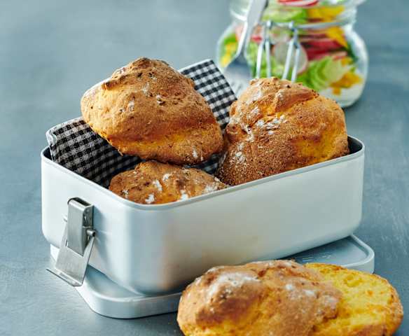 Schnelle Möhren-Brötchen zum Mitnehmen