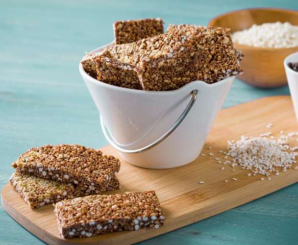 Snacks de amaranto y mijo