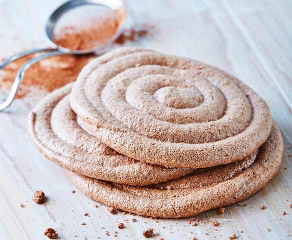 Merengue francés con cocoa