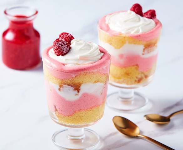 Peach Melba Foam Trifles
